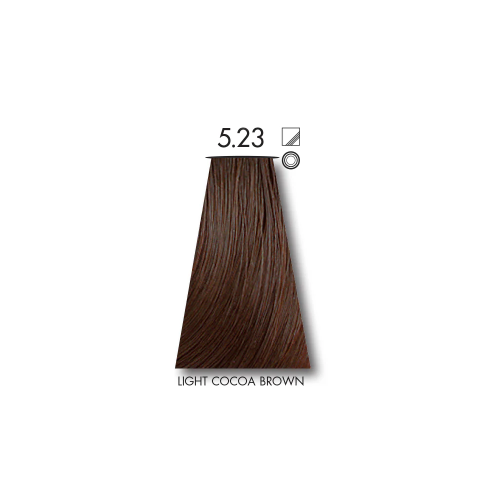 Keune Tinta LIGHT COCOA BROWN 5.23 with Keune Developer 20 Volume - 60 ml - Image 2