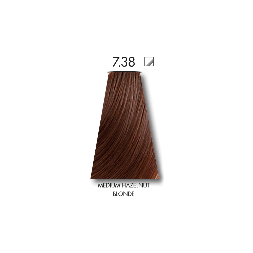 Keune Tinta MEDIUM NUT BLONDE 7.38 with Keune Developer 20 Volume - 60 ml - Image 2
