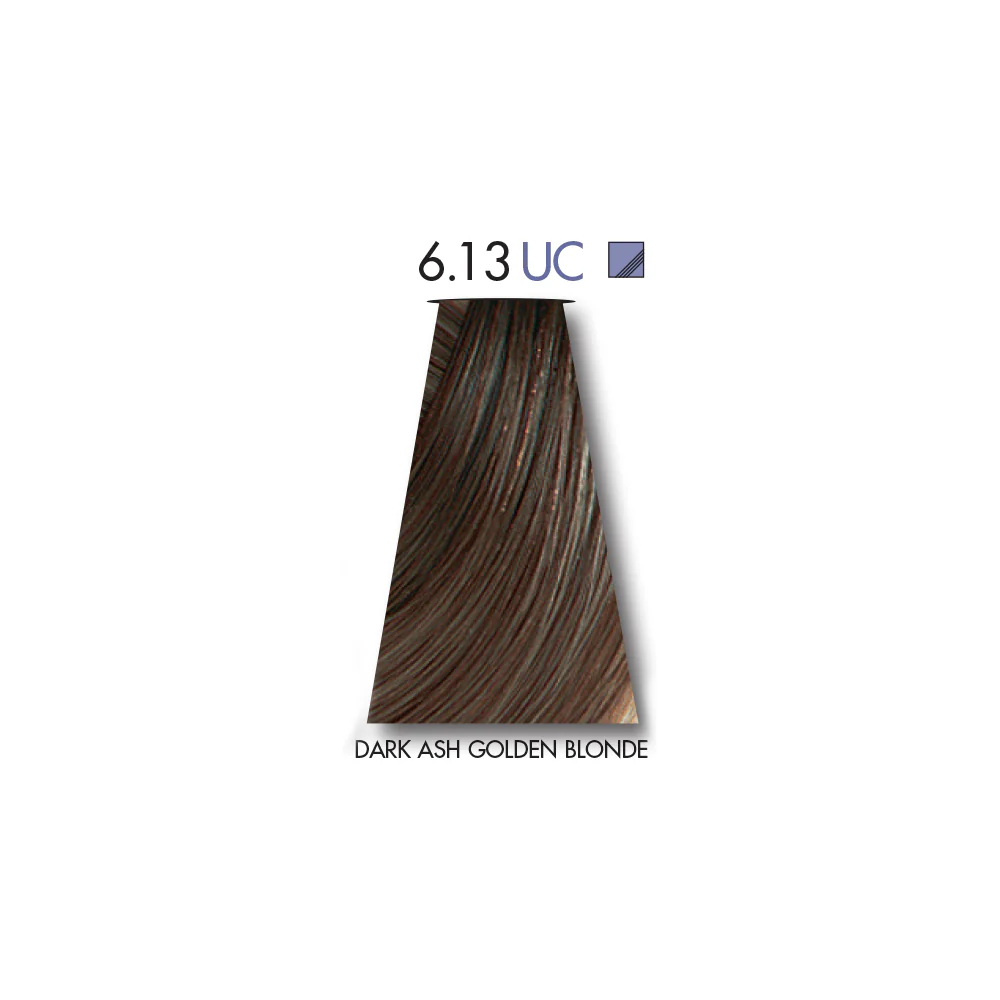 Keune Ultimate Cover DARK ASH GOLDEN BLONDE 6.13 - 60 ML - Image 2